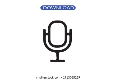 Icono de micrófono o logotipo de alta resolución