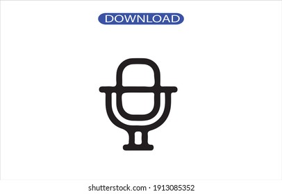 Mic icon or logo high resolution