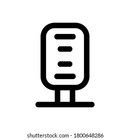 mic icon or logo isolated sign symbol vector illustration - high quality black style vector icons
