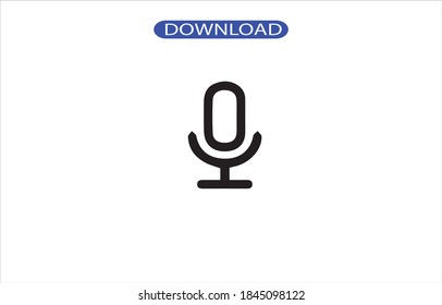 Mikrosymbol oder Logo einzeln auf Zeichen, Vektorgrafik - hochwertige Vektorsymbole in schwarzem Stil.