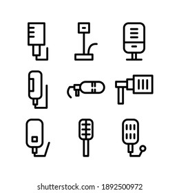 Mic icon or logo isolated sign symbol vector illustration - Collection of high quality black style vector icons
