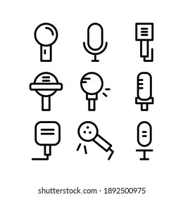 Icono de micrófono o logotipo símbolo de signo aislado ilustración vectorial - Colección de iconos vectoriales de estilo negro de alta calidad
