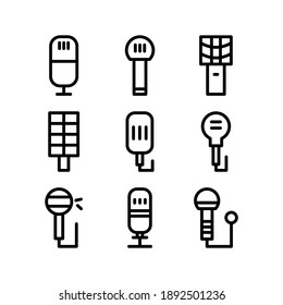 Mic icon or logo isolated sign symbol vector illustration - Collection of high quality black style vector icons
