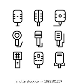 Mic icon or logo isolated sign symbol vector illustration - Collection of high quality black style vector icons
