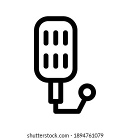 Mic icon or logo isolated sign symbol vector illustration - high quality black style vector icons
