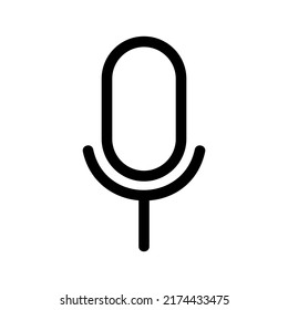 mic icon or logo isolated sign symbol vector illustration - high quality black style vector icons
