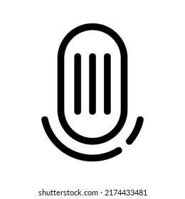 mic icon or logo isolated sign symbol vector illustration - high quality black style vector icons
