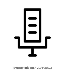 mic icon or logo isolated sign symbol vector illustration - high quality black style vector icons
