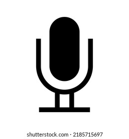 mic icon or logo isolated sign symbol vector illustration - high quality black style vector icons
