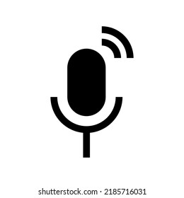 mic icon or logo isolated sign symbol vector illustration - high quality black style vector icons

