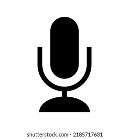 mic icon or logo isolated sign symbol vector illustration - high quality black style vector icons
