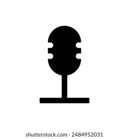 icono de micrófono, Vector moderno aislado sobre fondo blanco.