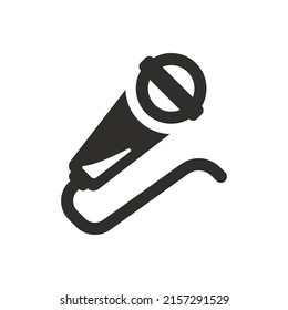 Mic-Symbol auf weißem Hintergrund