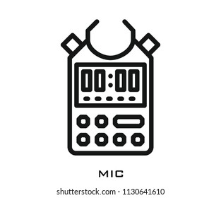 Mic icon signs