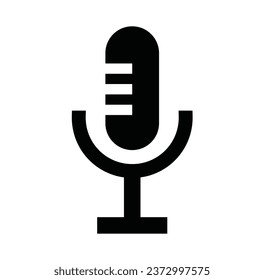 Mic icon useable vector format for your podacst and social media post design and much more   