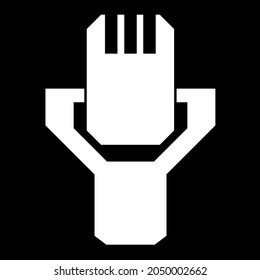 Mic Symbol Vektordesign mit bearbeitbarem Strich.