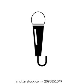 mic icon vector illustration on white background