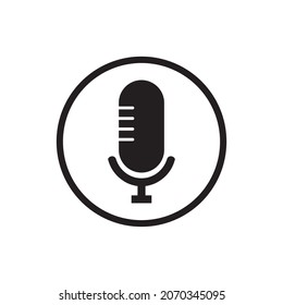 mic icon vector illustration sign