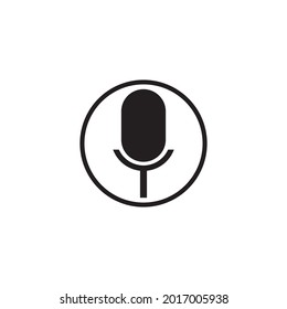 mic icon vector illustration template design