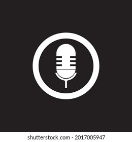 mic icon vector illustration template design