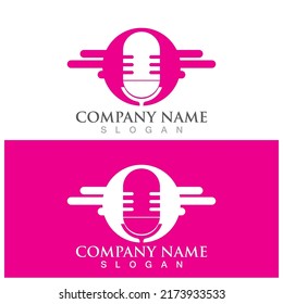 mic icon vector illustration template design