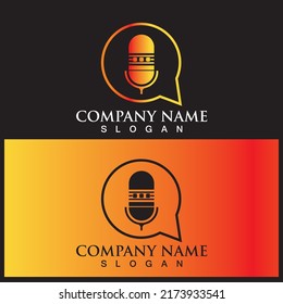 mic icon vector illustration template design