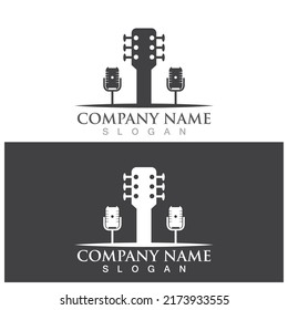 mic icon vector illustration template design