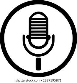 Mic icon vector symbol design illustration