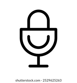 Mic Icon Vector Symbol Design Illustration