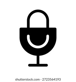 Mic Icon Vector Symbol Design Illustration