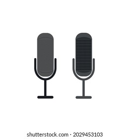 Mic icon vector. Mic symbol isolated