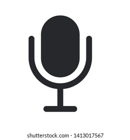 mic icon vector symbol, logo template, eps 10