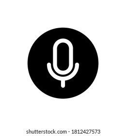 Mic icon for your website design, app, UI, brochure, banner, template. Vector illustration, EPS10, pixel perfect.