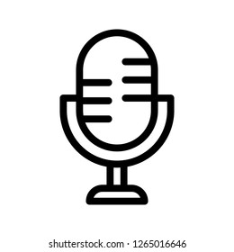 mic line icon