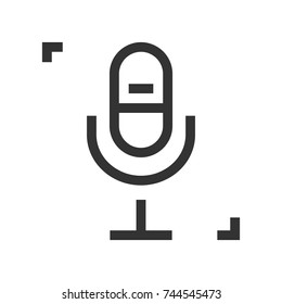 Mic line  icon