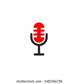Mic logo design vector template