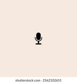 Mic Microphone icon flat vector design.