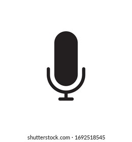 Icono micrófono, ilustración vectorial de icono