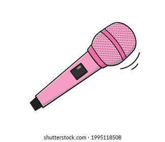 Mic Microphone illustration for presentation