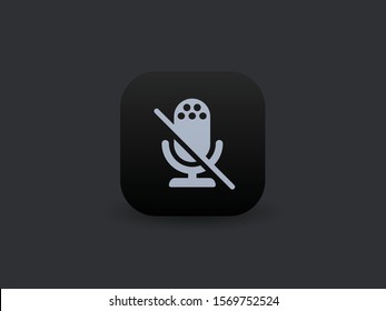 Mic Mute - Vector App Icon