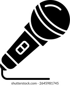 Novo design de ícone de vetor criativo de microfone