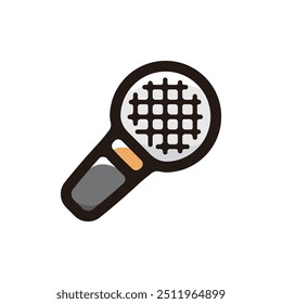 Mic outline icon for graphic design, apps and websites