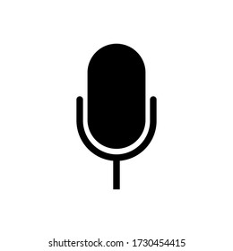 Mic outline icon. Symbol, logo illustration for mobile concept and web design.