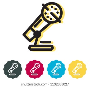 Mic - Podcast Content Icon as EPS 10 File