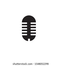 Mic Podcast Icon Simple Vector EPS10
