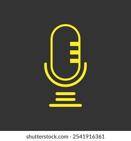 Mic podcast logo broadcast icon 