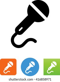 Mic with power cord icon
