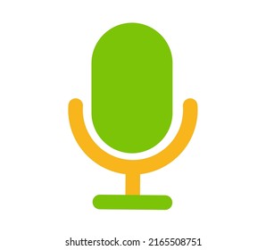 mic shape icon or symbol design