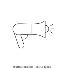 Icono de Vector de línea de altavoz de micrófono