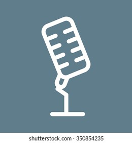 Mic, speech, sound icon vector image. Can also be used for IT and communication. Suitable for use on web apps, mobile apps and print media.